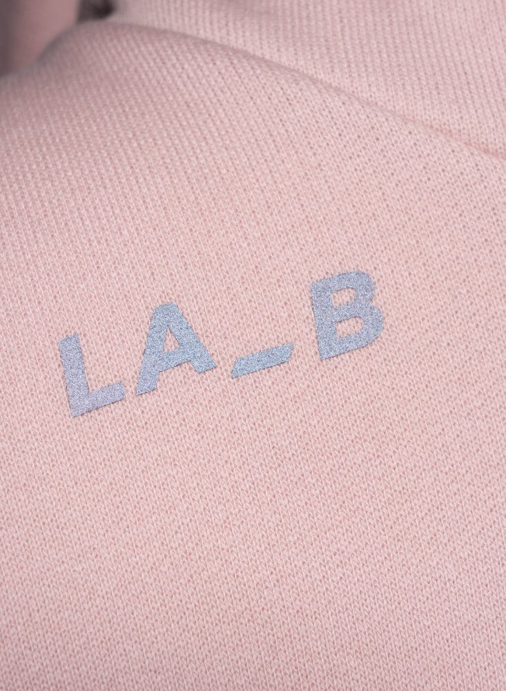 LA_B Logo Stripe Hoodie tech rose women