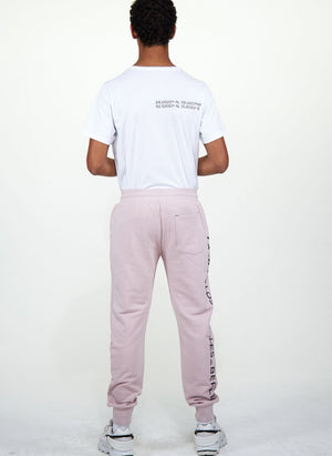 LA-B Logo Stripe Sweatpants tech rose men