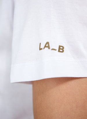 Classic Logo T-Shirt White Gold